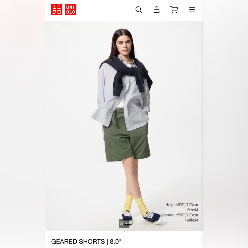 Uniqlo unisex cargo shorts